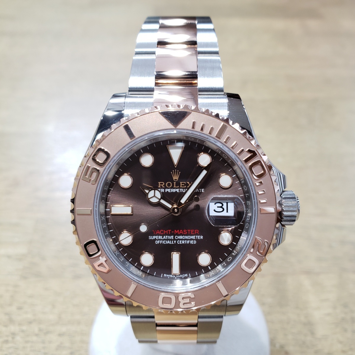ロレックス ヨットマスター エバーローズゴールドコンビ チョコレート
