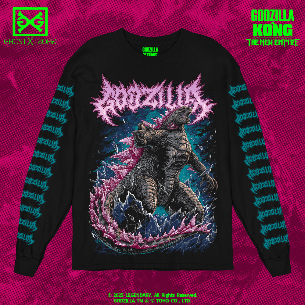 G x K Godzilla Awakens METALCROPOLIS Long Sleeve T-Shirt – GHOST X