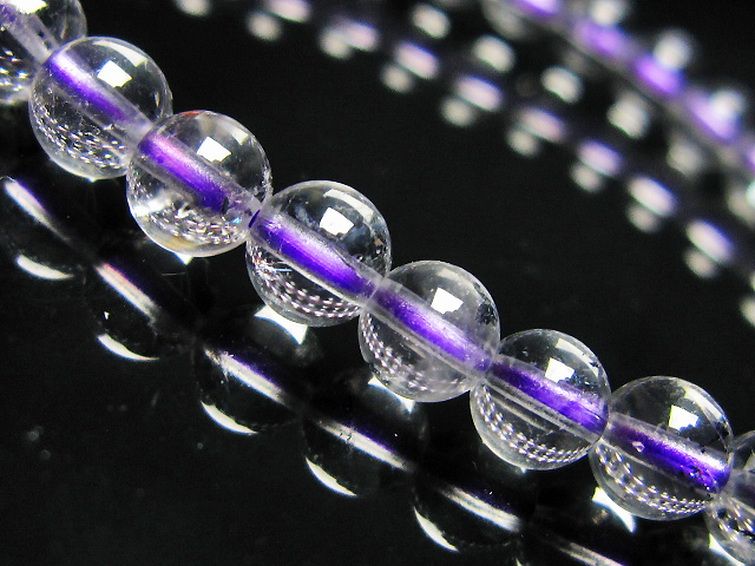 パワーストーン 天然石 ブルーストロベリークォーツ水晶ブレスレット