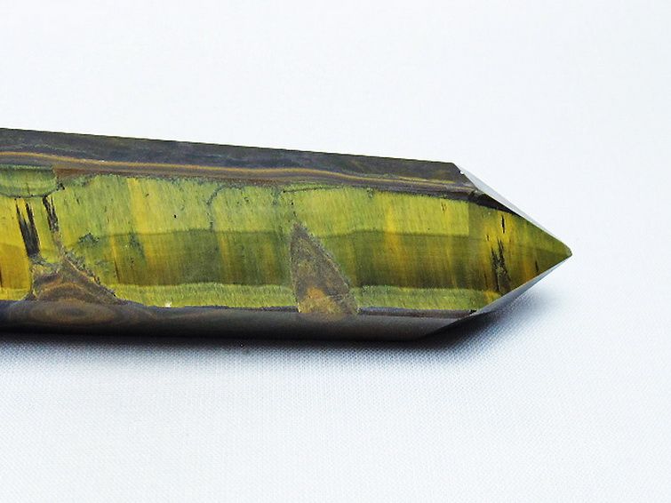 パワーストーン 天然石 タイガーアイ※黄虎目石六角柱[T443-4781]