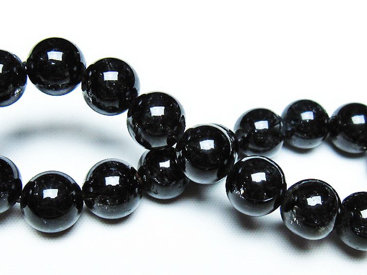 パワーストーン 天然石 ブラックルチルクォーツブレスレット 11mm