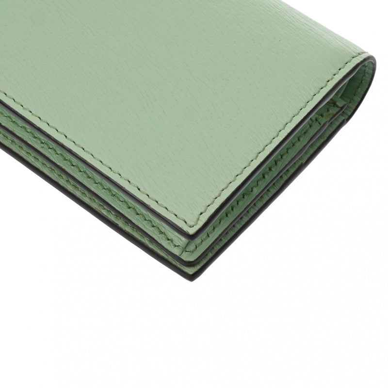 グッチコンパクトウォレット ばなにゃ ミントグリーン レディース