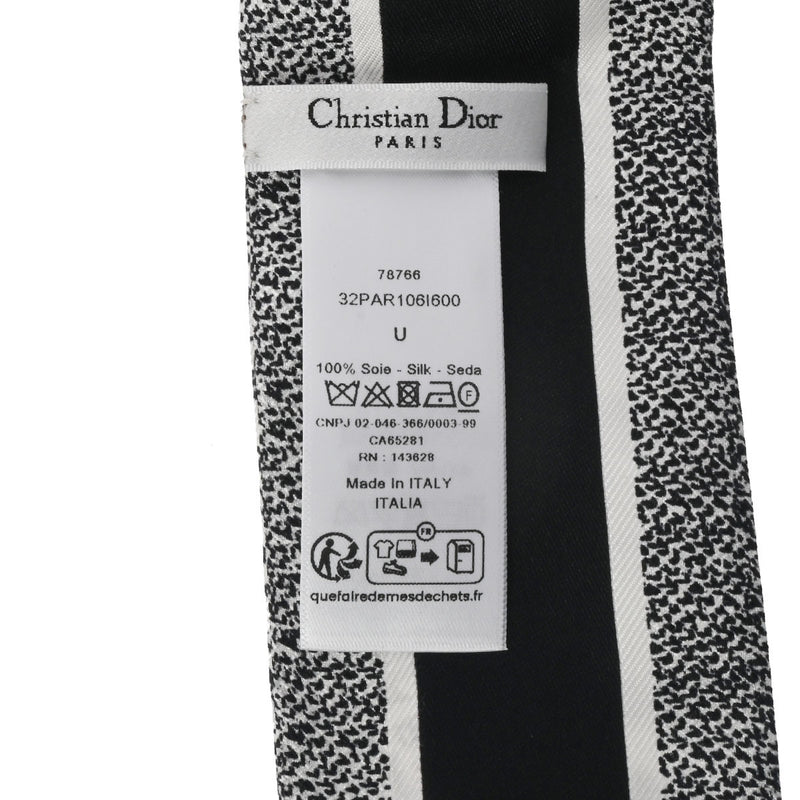 クリスチャンディオールツイリー 白/黒 レディース シルク100