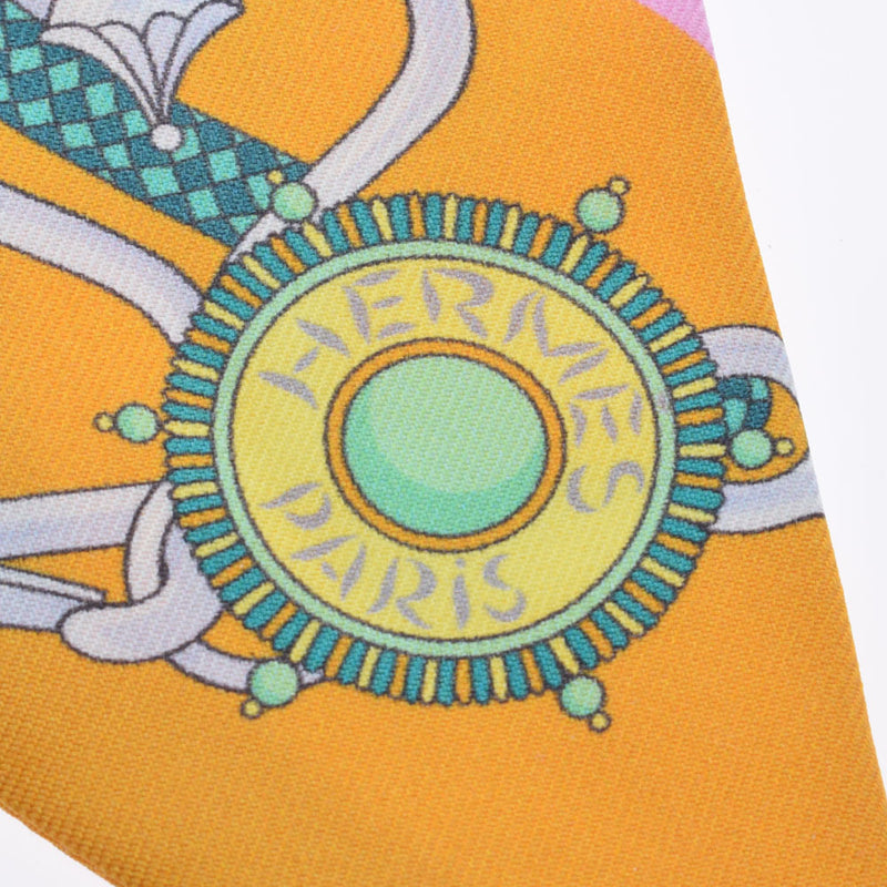 エルメスツイリー 旧タグ ベルト 花柄 オレンジ/緑 レディース