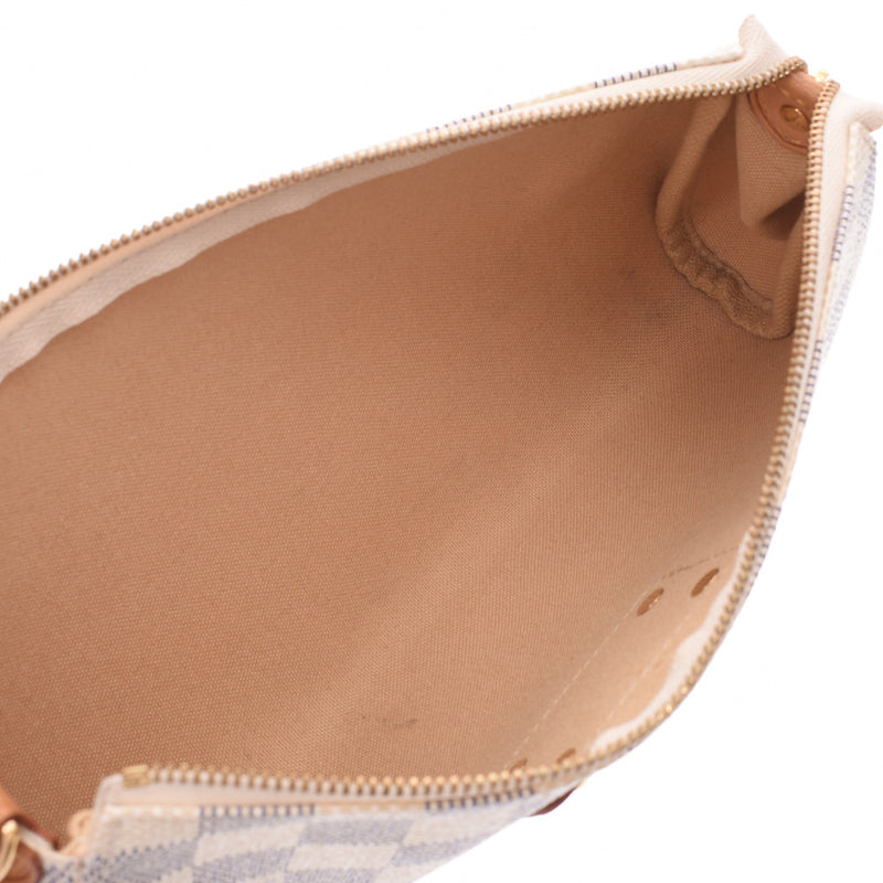 ルイヴィトンアズール エヴァ 2WAYバッグ 14137 白 レディース ダミエ