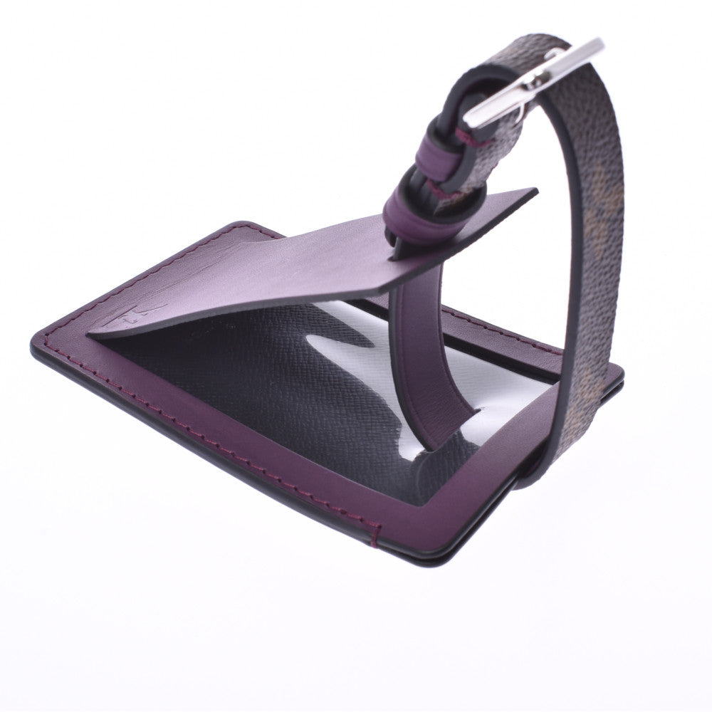 ルイヴィトンポルトアドレス ネームタグ 14145 紫/ブラウン ユニ