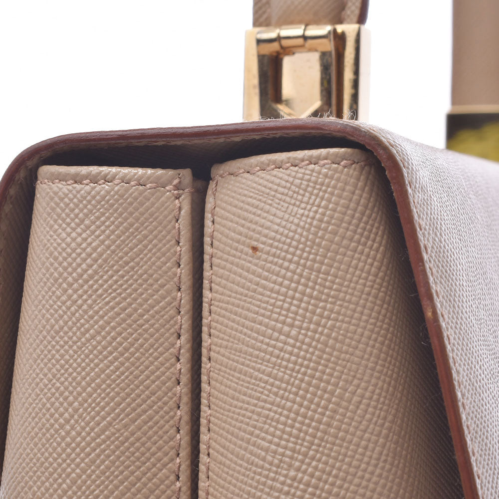 フェラガモガンチーニ 2WAYバッグ ベージュ ゴールド金具 レディース