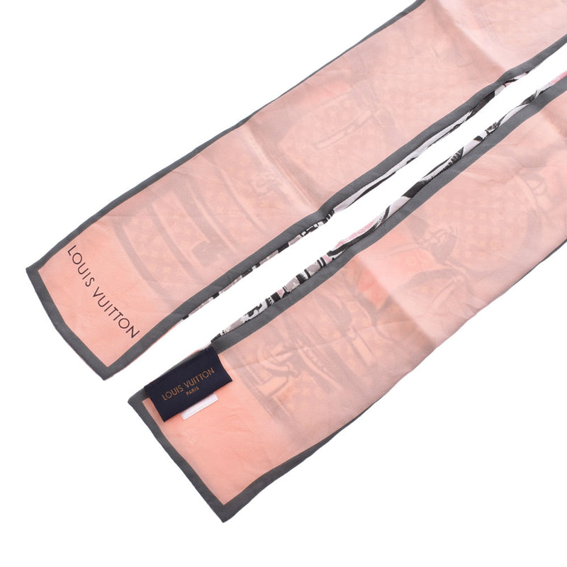 ルイヴィトンバンドートランク ピンク/グレー/黒 レディース スカーフ