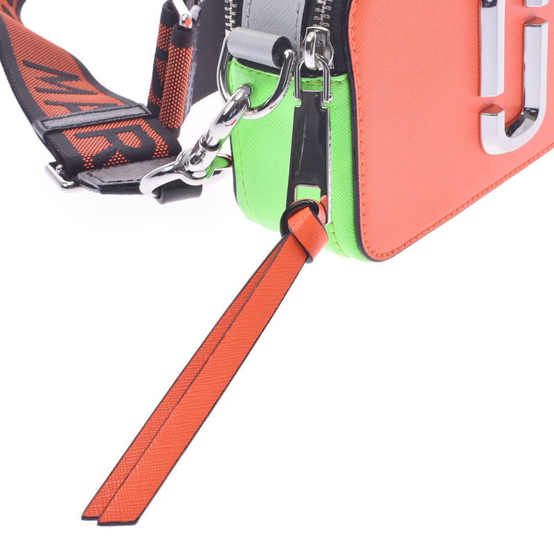 マークジェイコブススナップショット 2WAYバッグ オレンジ/マルチ