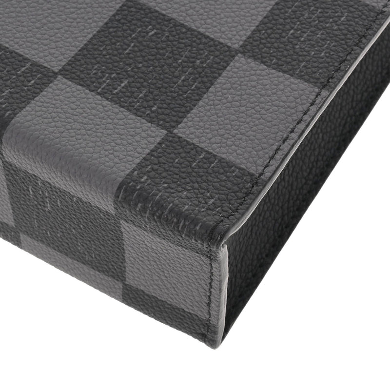 ルイヴィトンダミエ サック プラ チェッカーボード ブラック/グレー