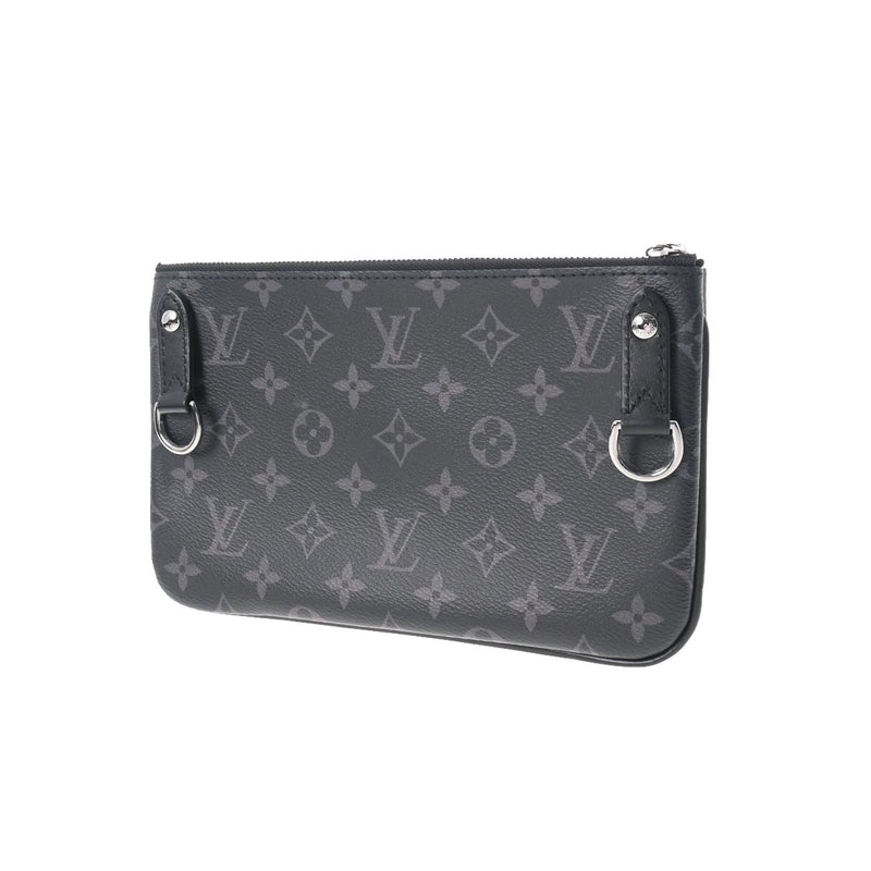 ルイヴィトンエクリプス トリオメッセンジャー 14145 黒/グレー メンズ