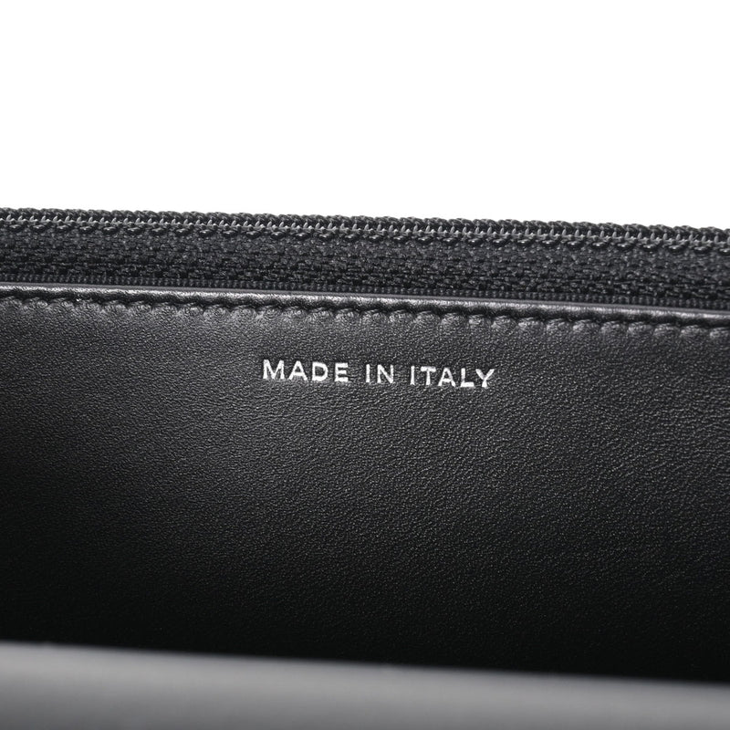 シャネルチェーンウォレット 14143 ブラック シルバー金具 レディース