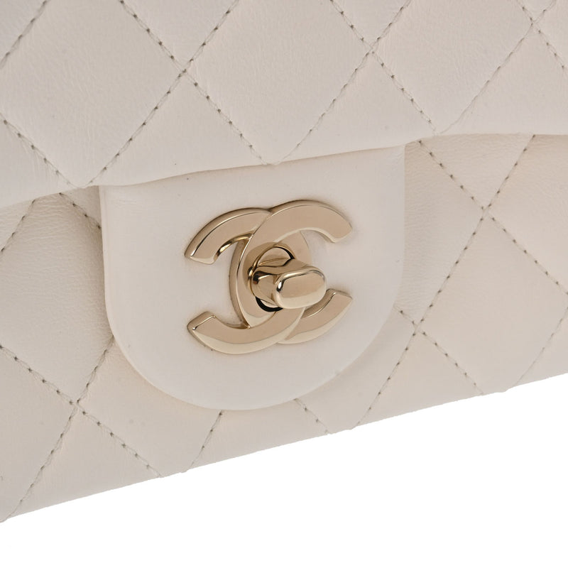 シャネルミニチェーンショルダー ココボール 42976 白 シャンパン