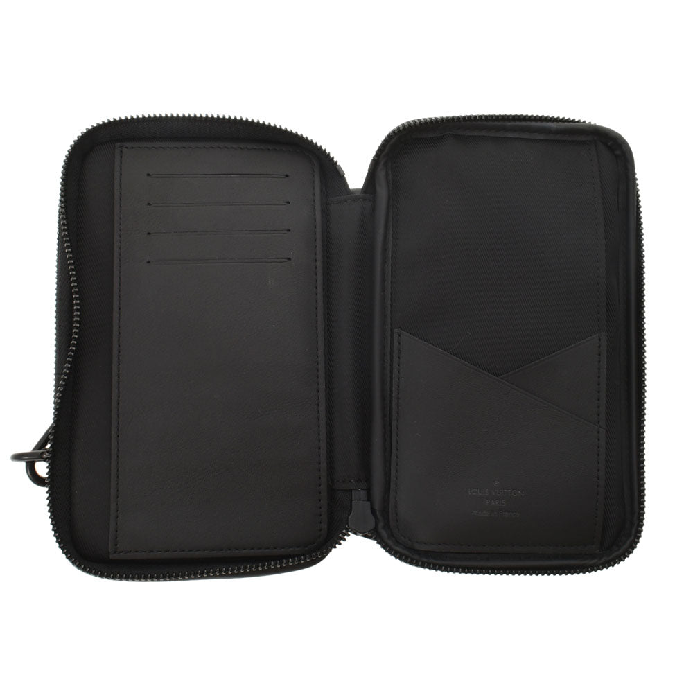 ルイヴィトンダブルフォンポーチ 亀 NIGOコラボ 14137 ブラウン ユニ