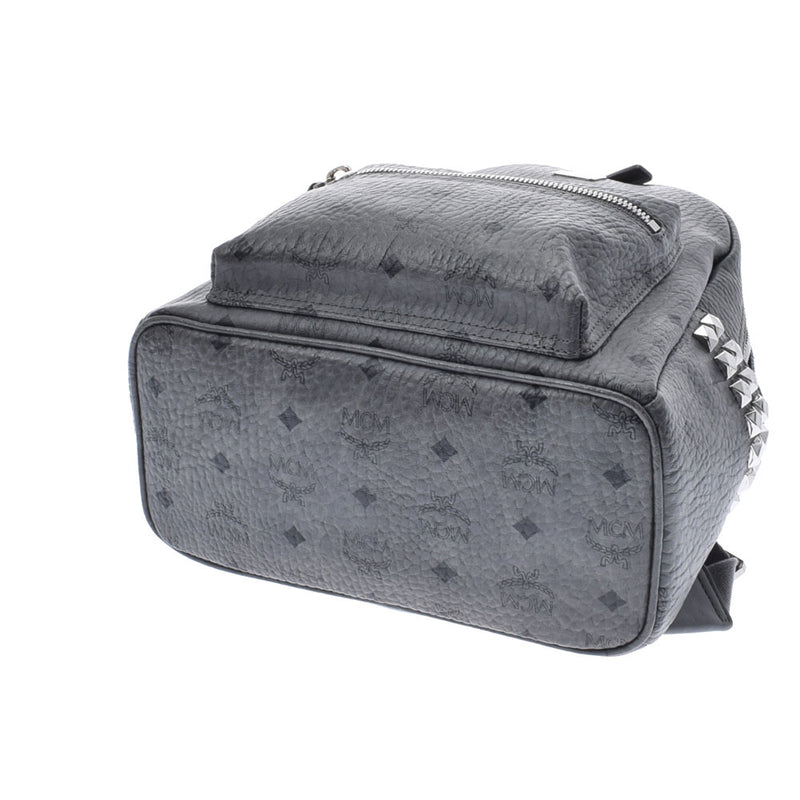 エムシーエムバックパック スタッズ グレー レディース レザー