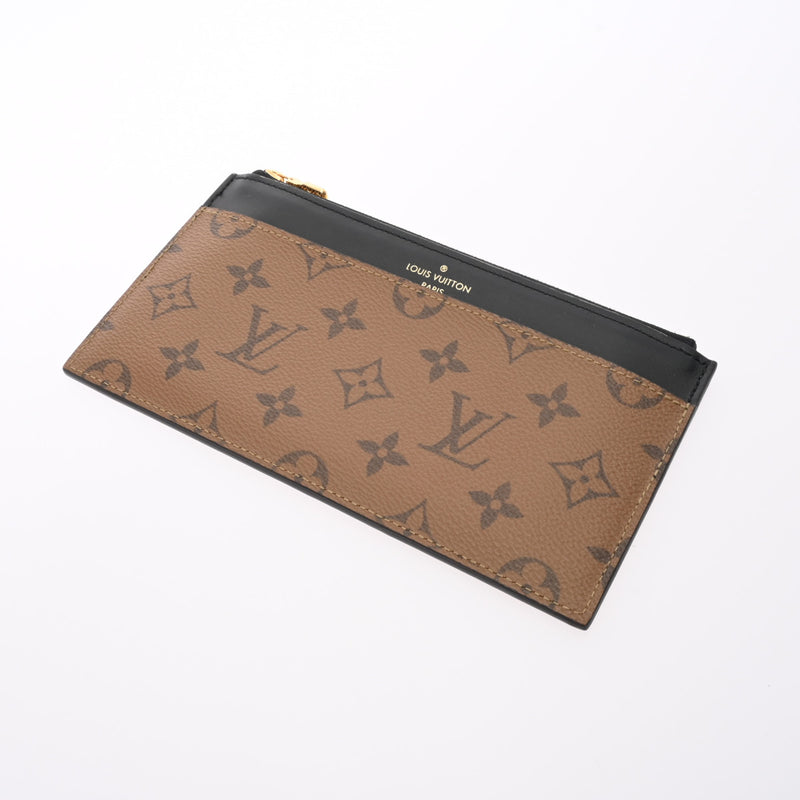 ルイヴィトンリバース スリム パース 14145 ブラウン/ブラック