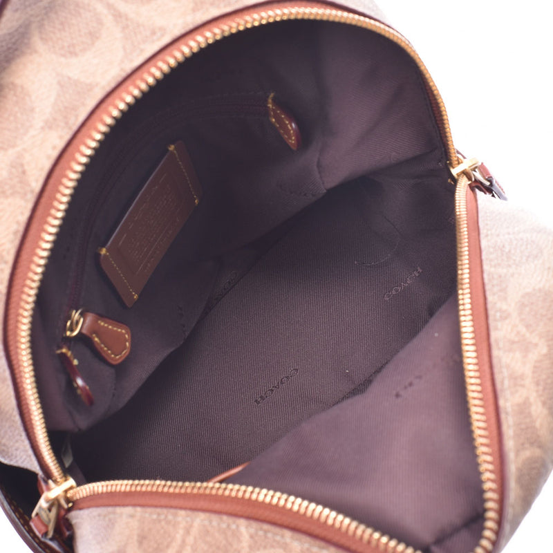 コーチミニタイプ ブラウン レディース PVC リュック・デイパック