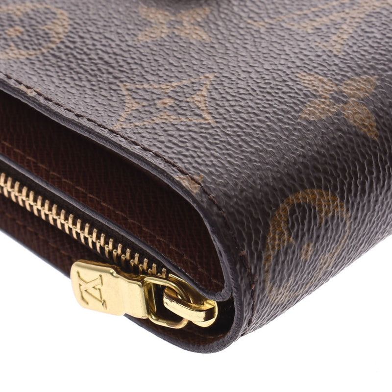 ルイヴィトンコンパクトジップ 14145 ブラウン ユニセックス