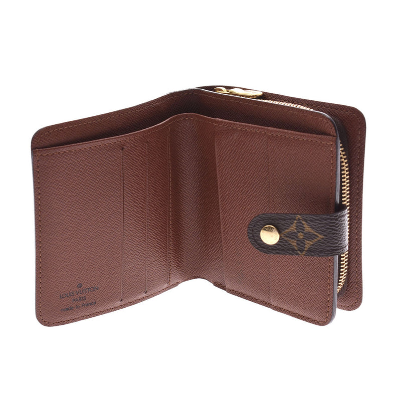 ルイヴィトンコンパクトジップ 14145 ブラウン ユニセックス