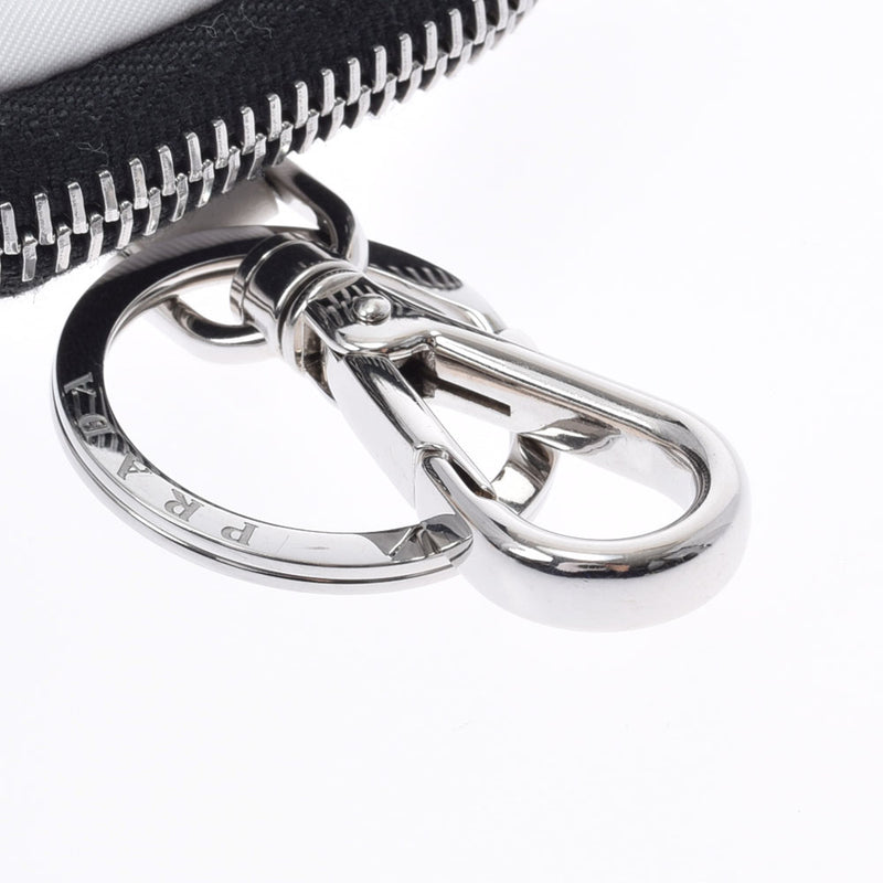 プラダフック付きミニポーチ 白 レディース ナイロン ポーチ 1TT119