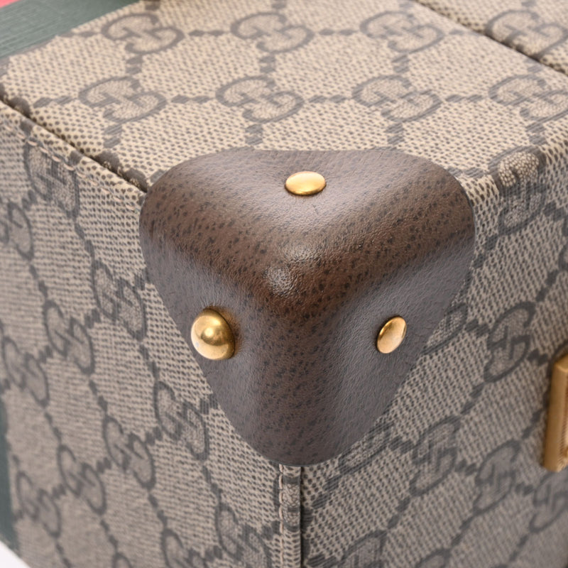 グッチサヴォイ ジュエリーケース ベージュ/エボニー ゴールド金具