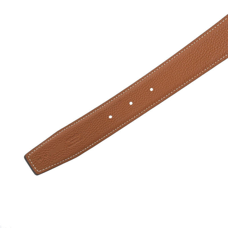 エルメスHベルト サイズ80 リバーシブル 黒/ゴールド ブラック金具 U