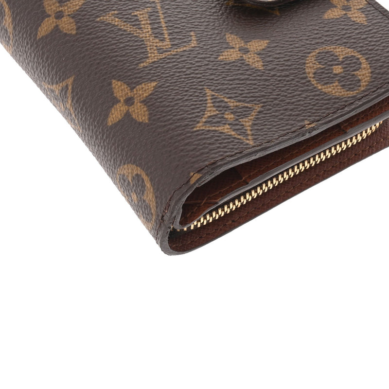 ルイヴィトンコンパクトジップ 14145 ブラウン ユニセックス 二つ折り