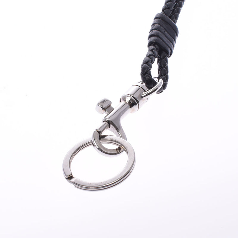 ボッテガヴェネタネックストラップ イントレチャート 黒 シルバー金具