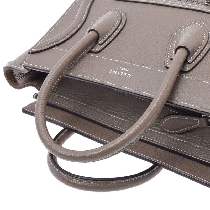 セリーヌラゲージ ナノショッパー 2WAYバッグ グレー レディース