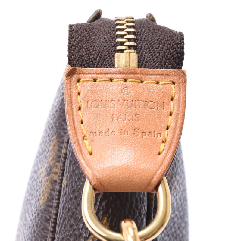 ルイヴィトンポシェット アクセソワール 14145 ブラウン レディース