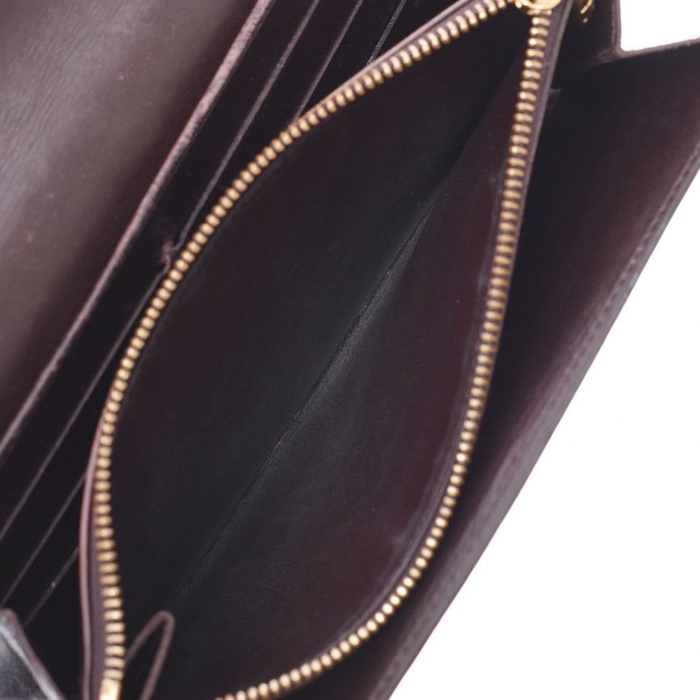 ルイヴィトンポルトフォイユサラ 旧型 14125 アマラント レディース