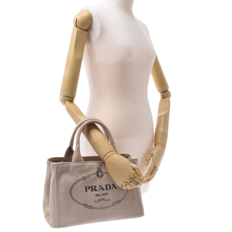 プラダカナパミニ ベージュ レディース トートバッグ 1BG439 PRADA