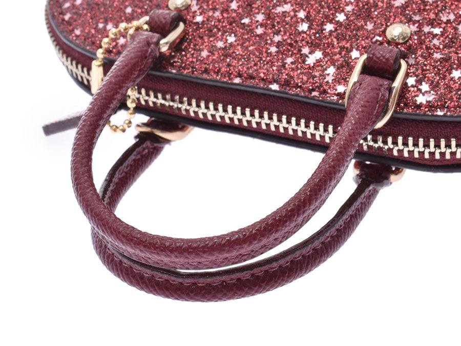 コーチ 2WAYショルダーバッグ ミニシエラ ボルドー系 F22891