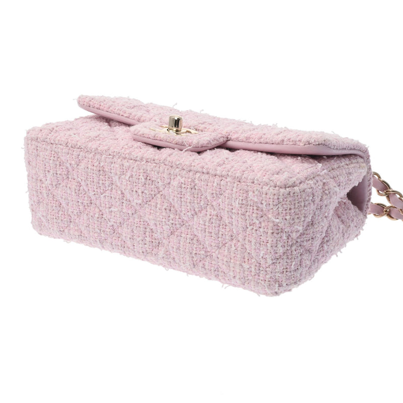 シャネルチェーンショルダー 42976 ピンク ゴールド金具 レディース