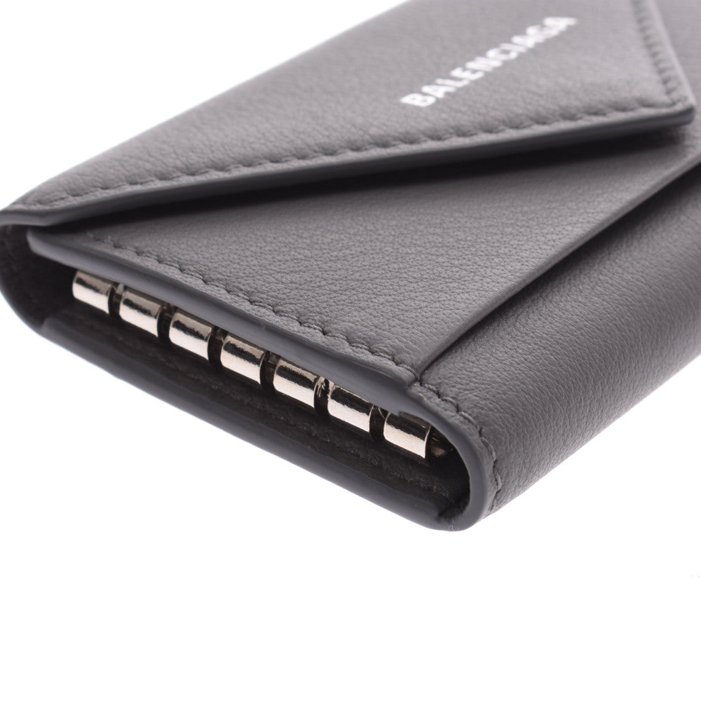 バレンシアガ6連キーケース ペーパー グレー ユニセックス カーフ キー