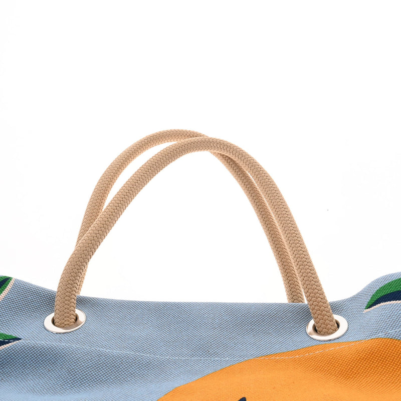 エルメスビーチバッグ アプレ ラ ヴァーグ オレンジ / ブルー