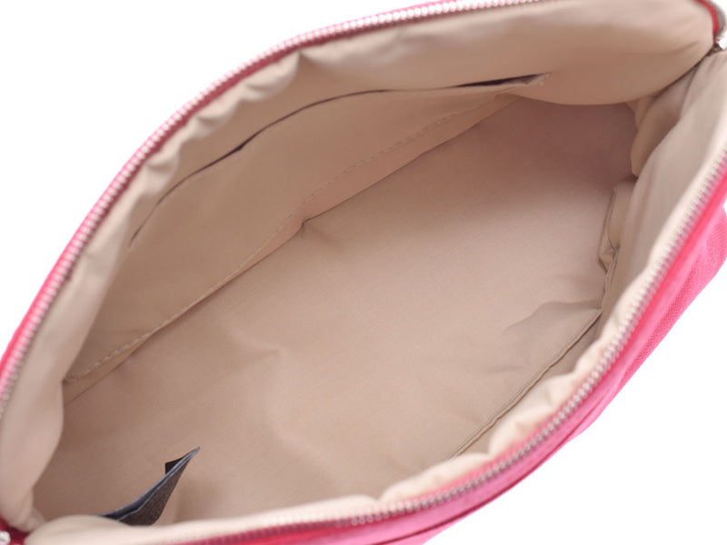 エルメス ボリード ポーチMM ハイビスカス レディース キャンバス 新品