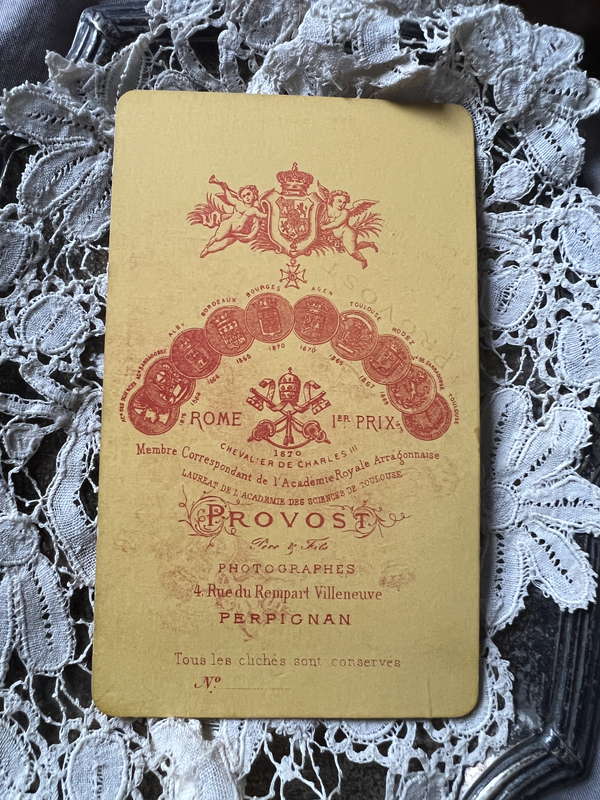 名刺版写真 カルトドヴィジット – France Antique 銀色アンティーク