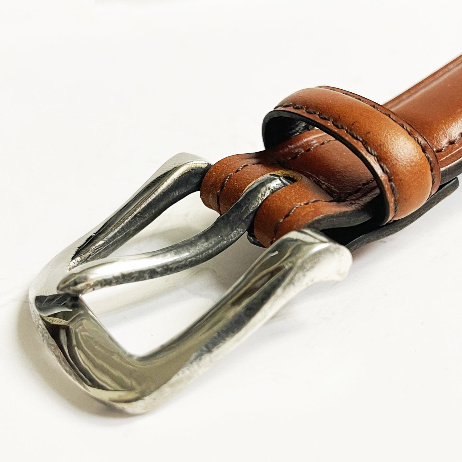 Cramp UKブライドルレザー 28mmフェザーベルト | 池之端銀革店