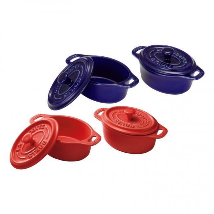 ストウブ セラミック オーバルミニココット 4個セット【eGift