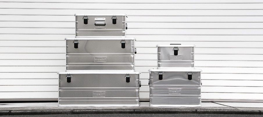 ヒューナースドルフ アルミプロフィーボックス/アルミコンテナ 48L