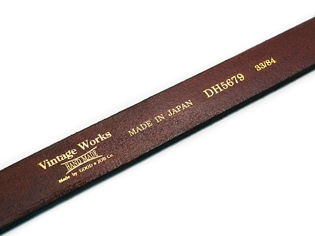 Vintage Works/ヴィンテージワークス】「Teacore Benz Belt”5679”/茶芯