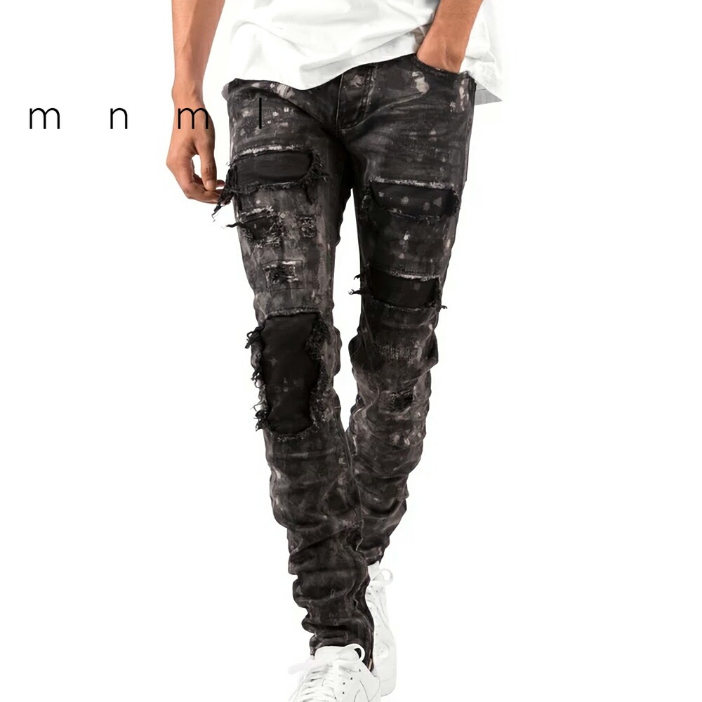 mnml ミニマル M140 STRETSH DENIM BLACK ストレッチ デニム パンツ
