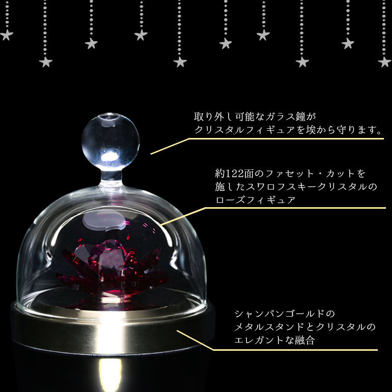 スワロフスキー SWAROVSKI クリスタルフィギュア Garden Tales ローズ