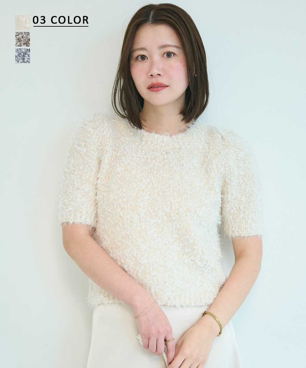 ミックスカラー半袖ニット【宅配便】 | 新作 | BASEMENT online