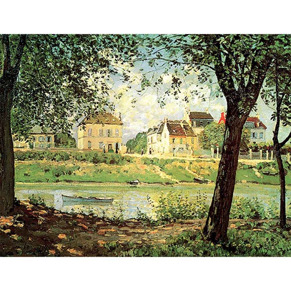 セーヌのほとり 【6号】 アルフレッド・シスレー 【 額縁が選べる 額