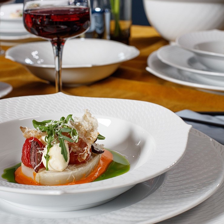 マイセン 波の戯れ ホワイト ペアケーキプレート 000000/29470/2P | 波