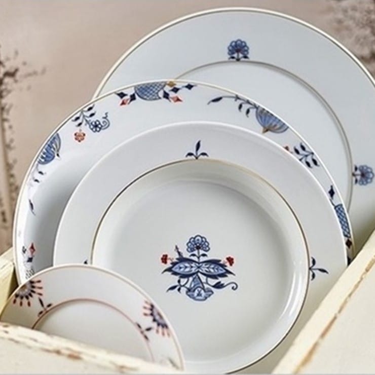 マイセン ブルーオニオン リーフディッシュ 10cm 800101/00206