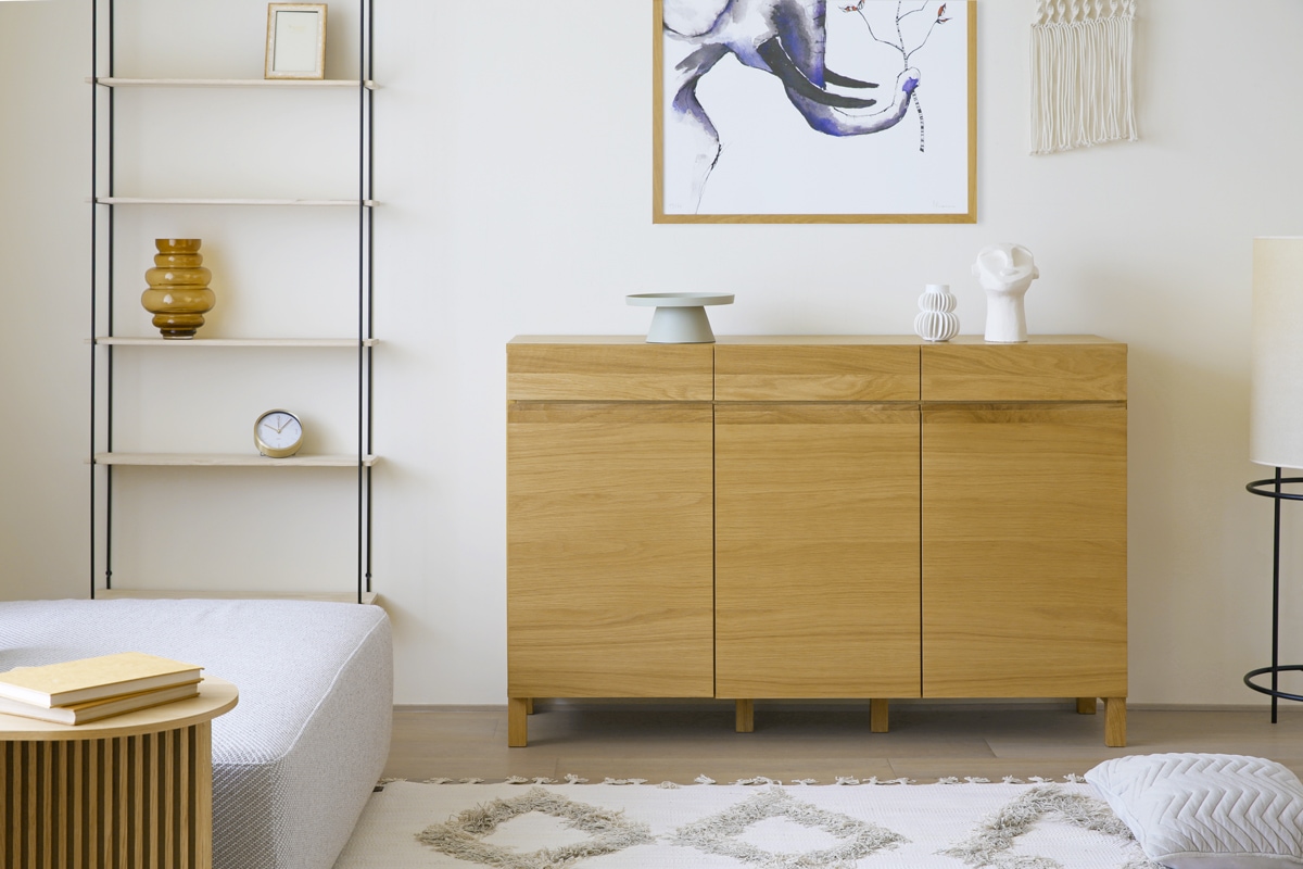 高野木工 CANO カノ ホワイトオーク IDC キャビネット 食器棚 高野木工