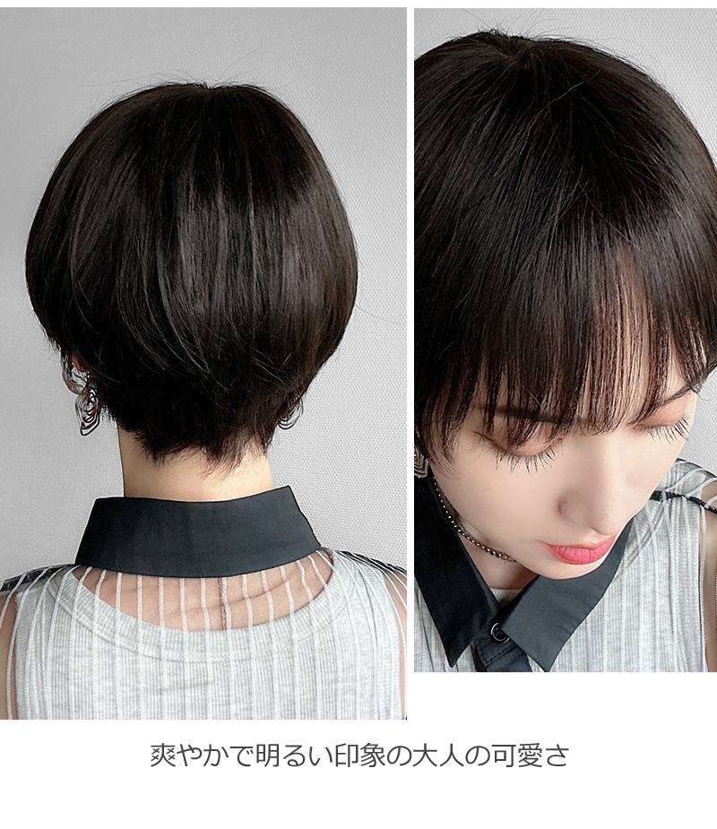 公式】私元気ウィッグ専門店 | 人毛ミックス ウィッグ ショート